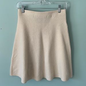 High-Waisted Sweater Skirt